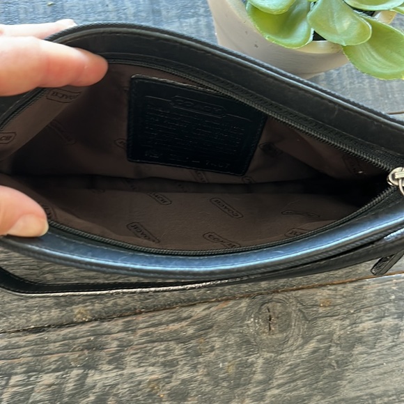 COACH BLACK CANVAS MINI BAG - Picture 5 of 9